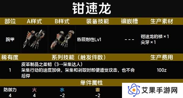 怪物猎人荒野套装效果图鉴   全套装效果及制作材料总汇图片6