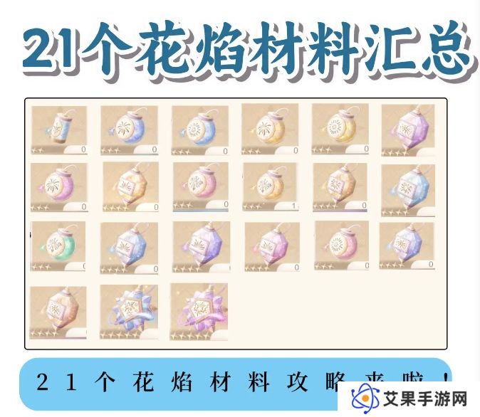 无限暖暖花焰弹在哪里制作 花焰弹制作材料全收集攻略