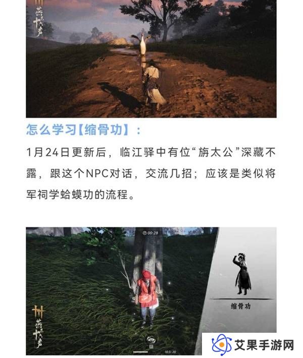 燕云十六声缩骨功在哪    缩骨功获得攻略图片2